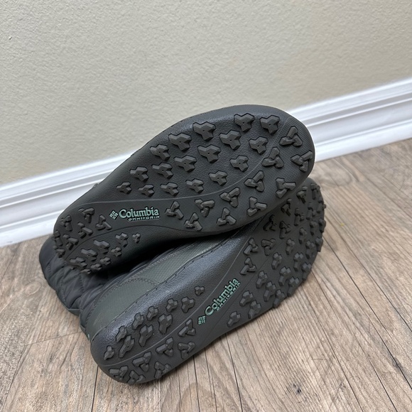 Columbia Womens 9 Winter Boots Quilted Gray Omni-Tech Waterproof Snow - Picture 4 of 5